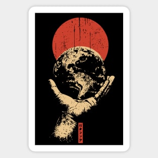 Gentle Earth Guardian | Environmental Protection Art Magnet